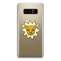 Kleine leeuw: Samsung Galaxy Note 8 Transparant Hoesje