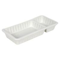 Frietbakje 20x9,5x3,2cm wit porselein Frietbakje 20x9,5x3,2cm wit porselein