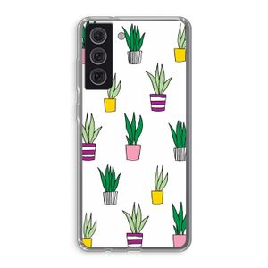 Sanseveria: Samsung Galaxy S21 FE Transparant Hoesje