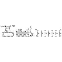 Bourns 4116R-1-103LF Weerstandsnetwerk 10 kΩ THT DIP-16 0.25 W 1 stuk(s) - thumbnail
