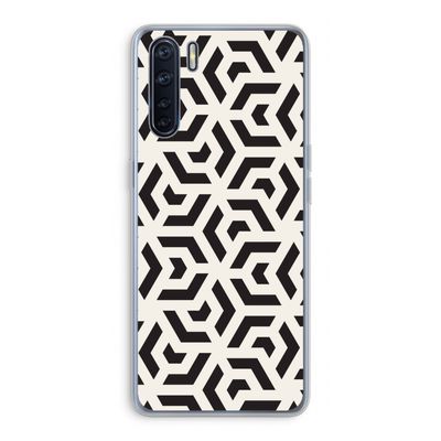 Crazy pattern: Oppo A91 Transparant Hoesje
