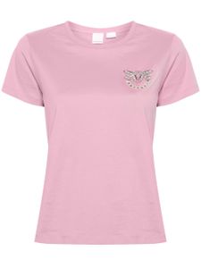 PINKO t-shirt à ornements strassés - Rose