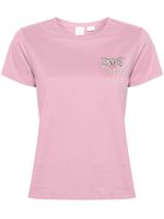 PINKO t-shirt à ornements strassés - Rose