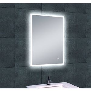 Quatro Led Spiegel 70X50 cm Aqua Splash