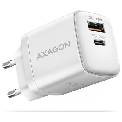 AXAGON AXAGON ACU-PQ20W wall charger QC3.0/AFC/FCP + PD type-C, 20 W - weiß Laad- en managementsysteem