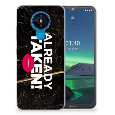 Nokia 1.4 | Siliconen hoesje | met naam Already Taken Black
