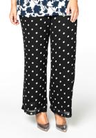 Yoek Lange broek DOTS | Zwart | Maat 46/48 Yoek Lange broek DOTS | Zwart | Maat 46/48