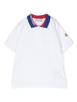 Moncler Enfant polo à col contrastant - Blanc - thumbnail