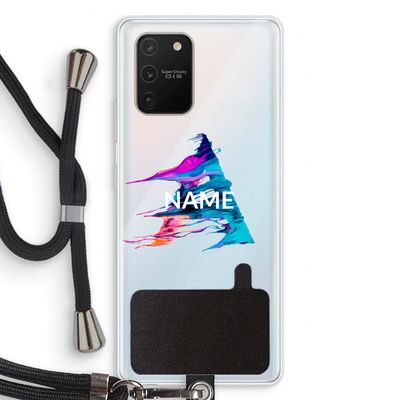 Abstract Spectrum: Samsung Galaxy S10 Lite Transparant Hoesje met koord