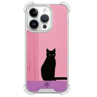 iPhone 14 Pro shockproof hoesje - Zwarte kat