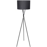 Moderne LED Vloerlamp E27 - Mat Zwart Aluminium - Rond Design