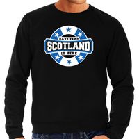 Have fear Scotland is here / Schotland supporter sweater zwart voor heren - thumbnail