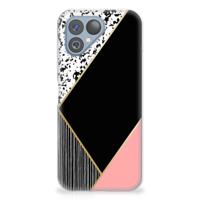 Fairphone 5 | TPU Hoesje | Zwart Roze Vormen