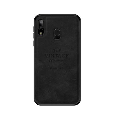 PINWUYO schokbestendige waterdichte volledige dekking PC + TPU + huid beschermhoes voor Galaxy A20E (zwart)