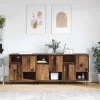 Dressoirs 3 pcs Oud hout 180 x 35 x 70 cm Bewerkt hout