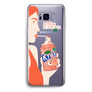 Peach please!: Samsung Galaxy S8 Plus Transparant Hoesje