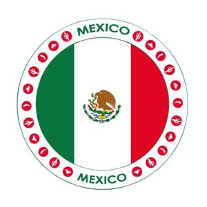 Mexico vlag print bierviltjes