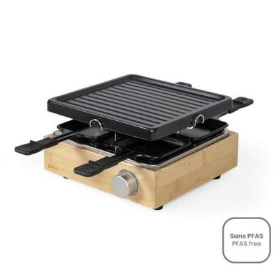Racletteapparaat voor 4 personen - LIVOO - DOC311 - 800W - 4 personen - Uitneembare antiaanbakgrillplaat - Regelbare thermostaat