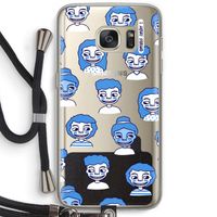 Gezichtjes: Samsung Galaxy S7 Transparant Hoesje met koord
