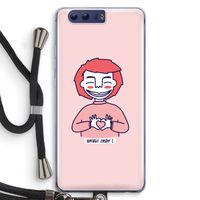 Hartje: Honor 9 Transparant Hoesje met koord