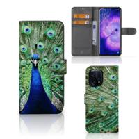 OPPO Find X5 | Telefoonhoesje | Met pasjeshouder | Pauw
