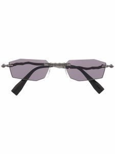 Kuboraum lunettes de soleil à monture rectangulaire - Noir