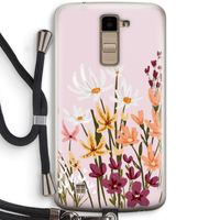 Painted wildflowers: LG K10 (2016) Transparant Hoesje met koord