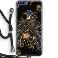 Huilende Wolf: Huawei P Smart (2018) Transparant Hoesje met koord