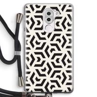 Crazy pattern: Honor 6X Transparant Hoesje met koord