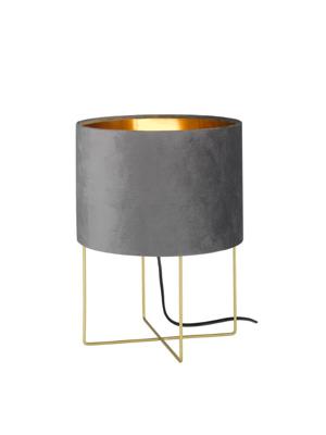 Fischer & Honsel SchemerlampAura grijs velvet - 50460