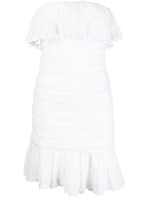 ISABEL MARANT robe courte Oxani à épaules dénudées - Blanc