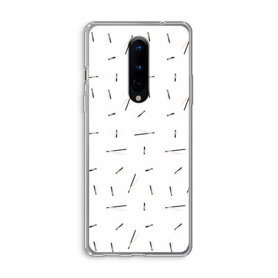 Hipster stripes: OnePlus 8 Transparant Hoesje