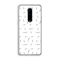 Hipster stripes: OnePlus 8 Transparant Hoesje