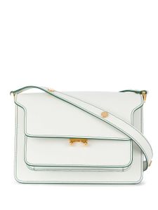 Marni sac porté épaule Trunk médium - Blanc