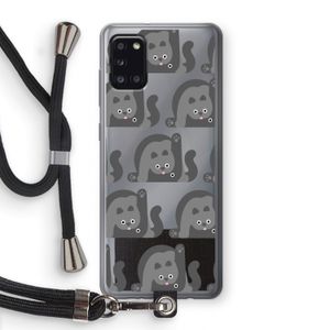 Cats: Samsung Galaxy A31 Transparant Hoesje met koord