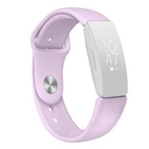 Fitbit Inspire 1 / HR / Ace 2 siliconen bandje - Maat: Large - Lila