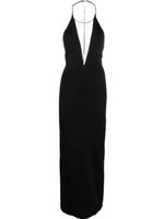 Galvan London robe longue à dos-nu - Noir