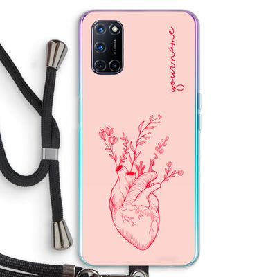 Blooming Heart: Oppo A72 Transparant Hoesje met koord