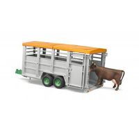 BRUDER Livestock trailer with 1 cow schaalmodel onderdeel en -accessoire - thumbnail