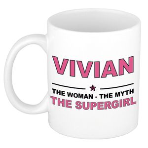 Vivian The woman, The myth the supergirl cadeau koffie mok / thee beker 300 ml