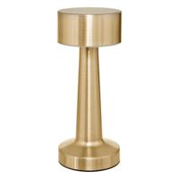 Portable tafellamp Caracas - 2x - goud - aanraaksensor - op batterijen - binnen/buiten - H21 cm Portable tafellamp Caracas - 2x - goud - aanraaksensor - op batterijen - binnen/buiten - H21 cm