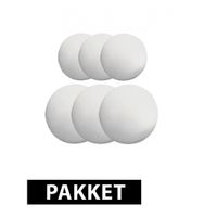 Piepschuim ballen pakket 6 stuks klein - thumbnail