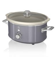 Swan Retro Slow Cooker - 3.5 Liter - Grijs - LAATSTE KANS