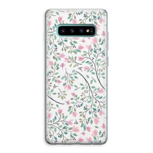 Sierlijke bloemen: Samsung Galaxy S10 Plus Transparant Hoesje
