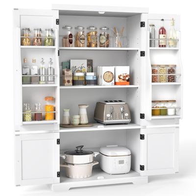 Vierdeurs Opbergkast Keukenkast Met Twee Deuren Vrijstaand Houten Dressoir