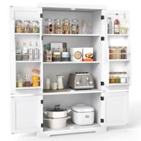 Vierdeurs Opbergkast Keukenkast Met Twee Deuren Vrijstaand Houten Dressoir