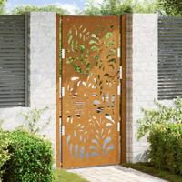 Poort met golfontwerp 105x205 cm weervast staal