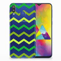 Samsung Galaxy M20 (Power) | TPU bumper | Zigzag Groen