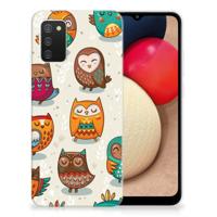 Samsung Galaxy A02s | TPU Hoesje | Vrolijke Uilen