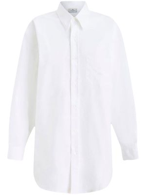 ETRO chemise en coton à manches longues - Blanc